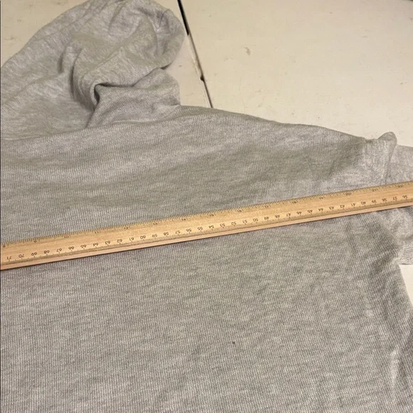 Cashmere Blend Hoodie Women's Light Gray Hoodie Sweater - Picture 9 of 9